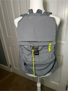 Mossimo Supply Co. Gray Backpack with Neon Yellow Accents